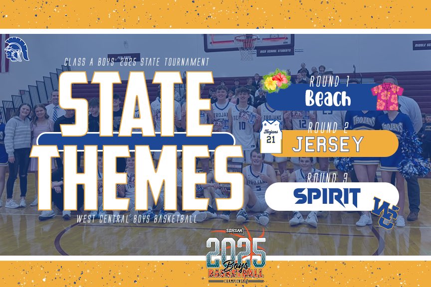 Your official State Tournament themes! Colosseum Crazies, let’s take over the Denny! Who’s showing up this weekend??? 😆 

#thetrojanway #trojannation #trojanbasketball