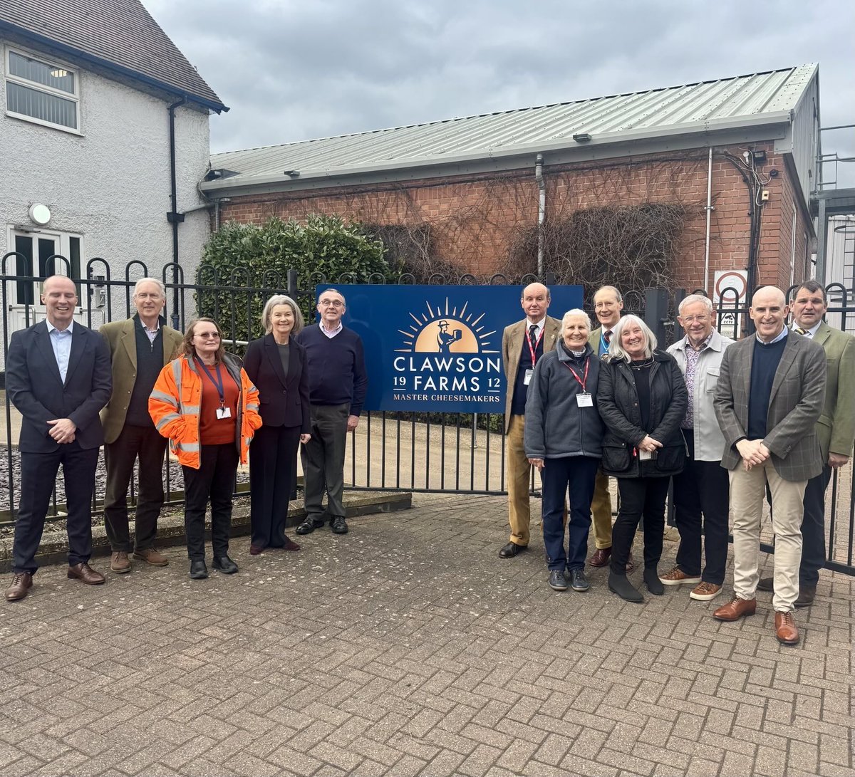 A splendid visit with the other East Midlands’ High Sheriffs and their consorts to Long Clawson Dairy. We saw the production of Blue and White Stilton and enjoyed a magnificent buffet lunch which included both Stiltons, Shropshire Blue, Rutland Red and others.