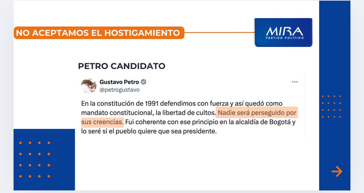 Partido MIRA tweet media