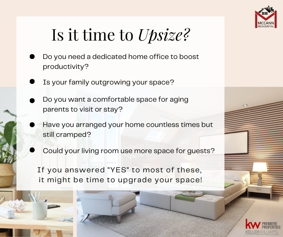 McCannProperti1's tweet image. Feeling cramped in your current space? 🏡 It might be time to upsize and create the home you need. Say YES to more space and comfort! ✨

#TimeToUpsize #DreamHome #HomeUpgrade #RealEstateGoals #FamilyLiving #HomeSweetHome #KellerWilliamsPremiereProperties #McCannResidential