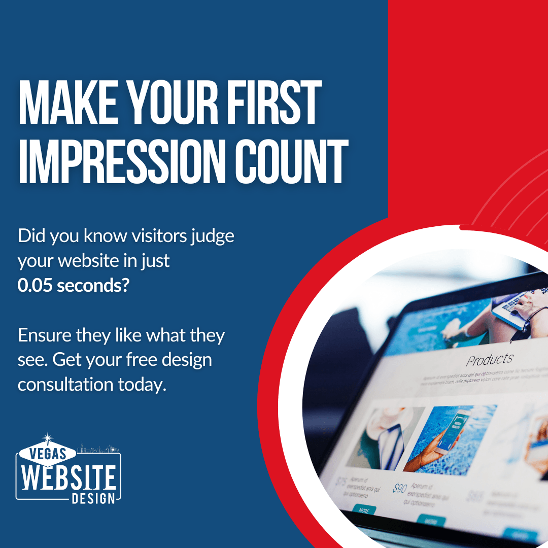 Make your first impression count. Visitors form opinions in just 0.05 seconds. Ensure they love what they see. Book your free design consultation today! 

#FirstImpression #DesignConsultation