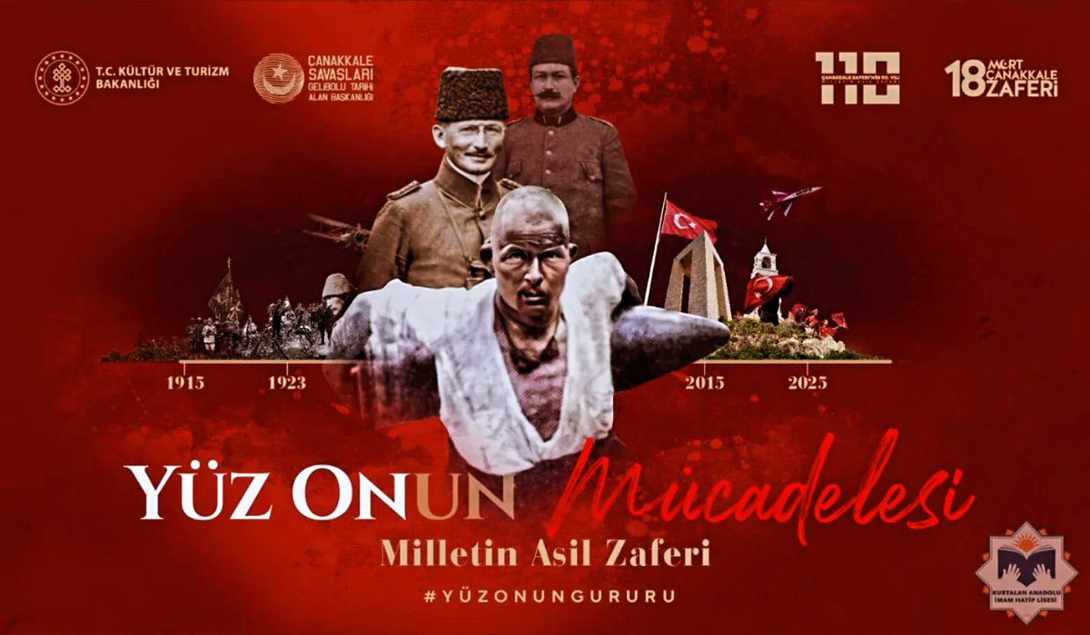 Bu anlamlı günde, başta Gazi Mustafa Kemal Atatürk ve silah arkadaşları olmak üzere, vatan uğruna canlarını feda eden tüm şehitlerimizi rahmet, minnet ve saygıyla anıyoruz. 

Çanakkale ruhu, birlik ve beraberliğimizin simgesi olarak sonsuza kadar yaşayacaktır.