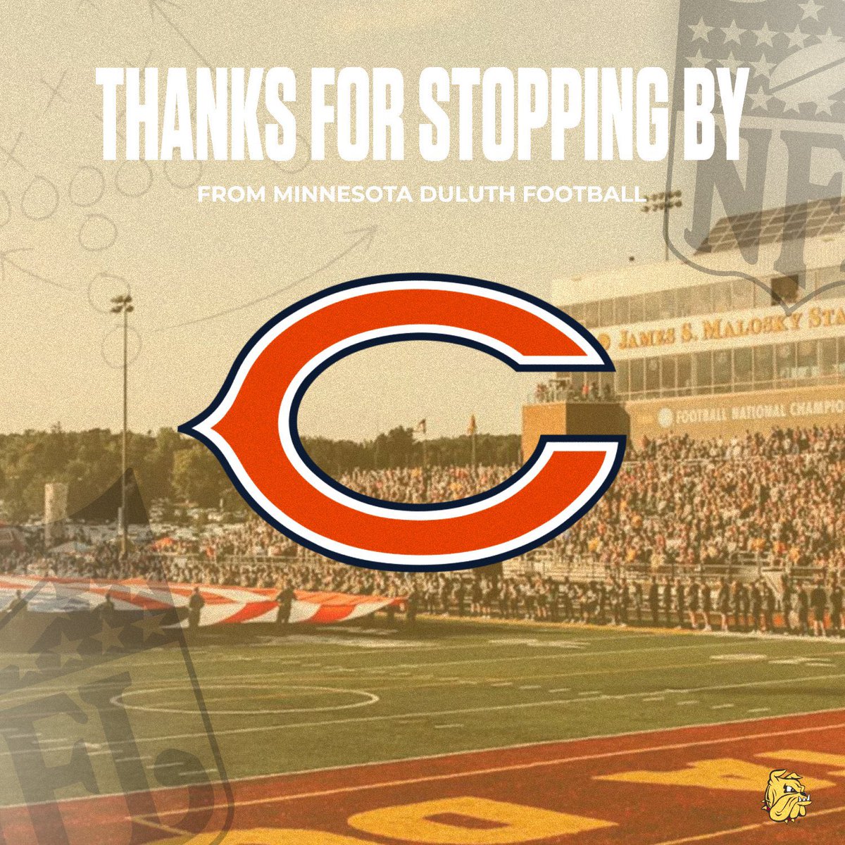 UMD Football (@umd_football) on Twitter photo Thank you to the <a href="/Vikings/">Minnesota Vikings</a> and the <a href="/ChicagoBears/">Chicago Bears</a> for stopping by to check out the Bulldogs this week ‼️
#NextLevelDogs x #EarnIt Thank you to the <a href="/Vikings/">Minnesota Vikings</a> and the <a href="/ChicagoBears/">Chicago Bears</a> for stopping by to check out the Bulldogs this week ‼️
#NextLevelDogs x #EarnIt