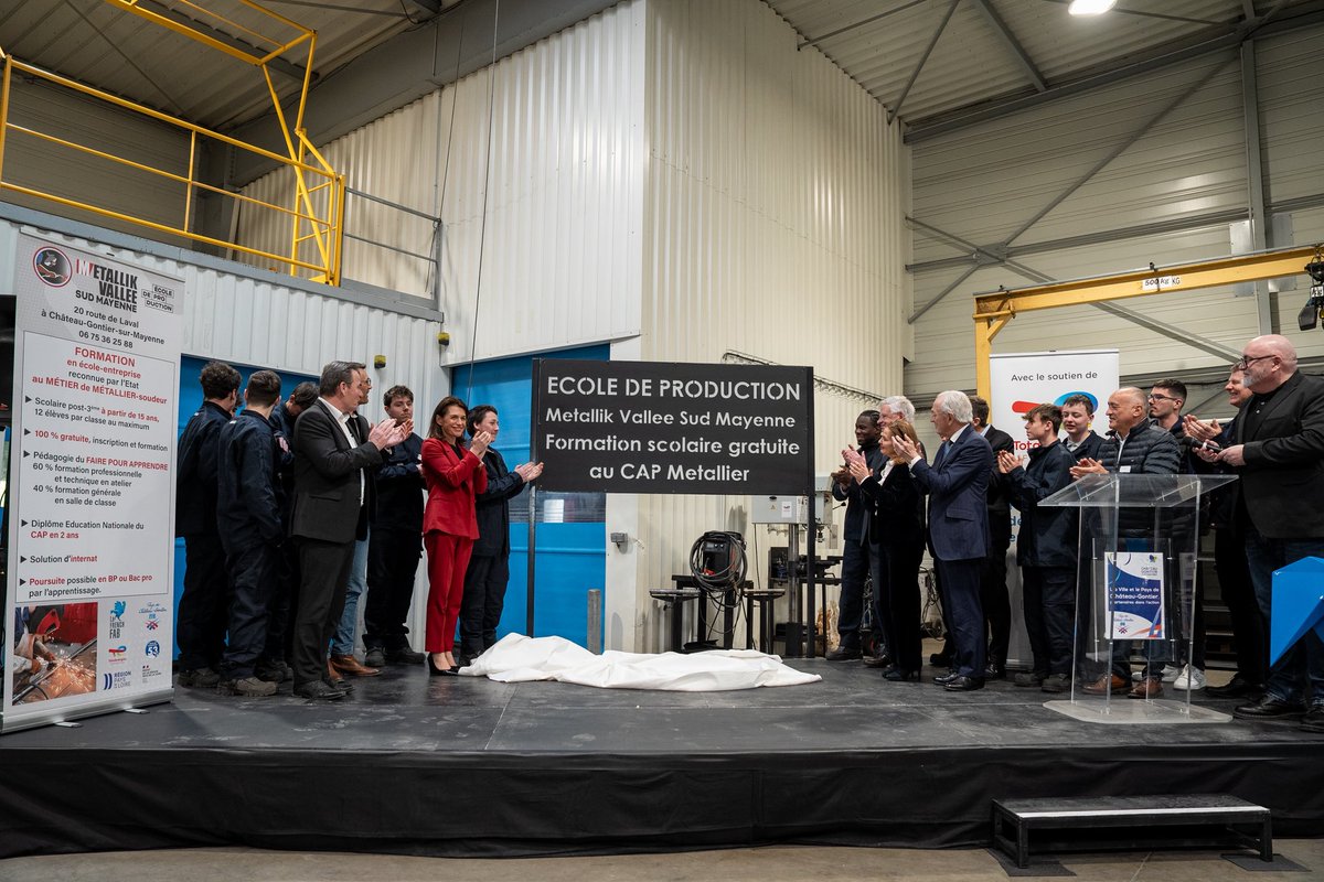 Ce qui se joue à l’école de production Métallik Vallée Sud, en Mayenne, est fondamental.

Ici, des jeunes retrouvent le chemin de l’épanouissement. Ils réalisent que le décrochage scolaire n’est pas une fatalité. Ils retrouvent confiance, ils se forment à un métier, ils se