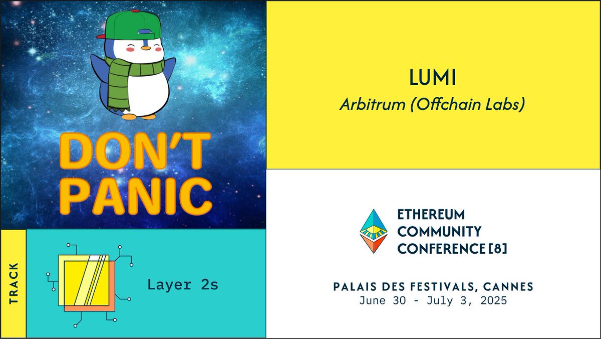 Say hello to more EthCC[8] speakers!

Lumi from Arbitrum (Offchain Labs) (<a href="/zkLumi/">Lumi</a>)
Track: 🧩 Layer 2s, Layers above and beyond

Paul Brody from Ernst &amp; Young (<a href="/pbrody/">prbrody.eth</a>)
Track: 🏛️ Enterprise &amp; Regulation

Martin Leclercq from iExec (<a href="/martinlecl/">ML | DevRel @iEx_ec</a>)
Track: 🕶️ Cypherpunk &amp; Privacy