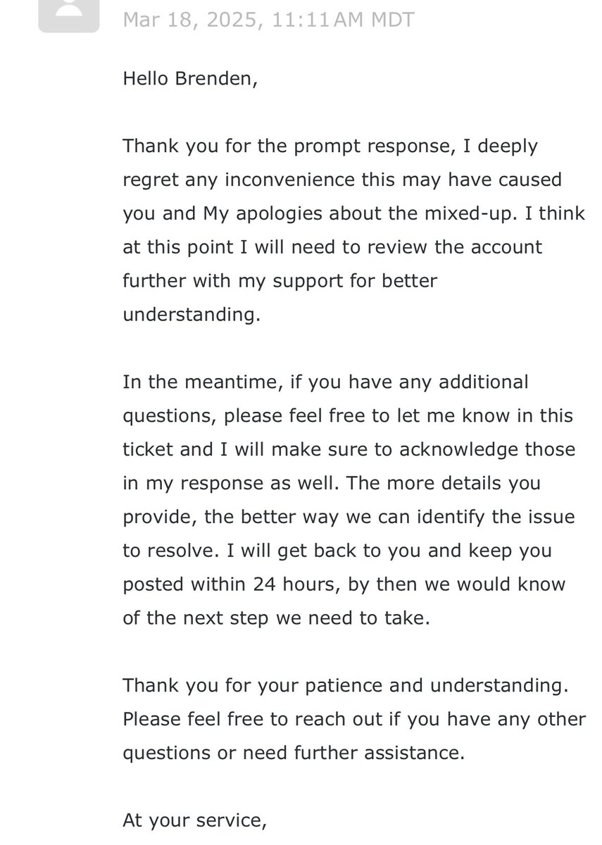 mulligan's tweet image. Tell me AI does your customer support without telling me AI does your customer support @TwilioHelp @SendGridSupport