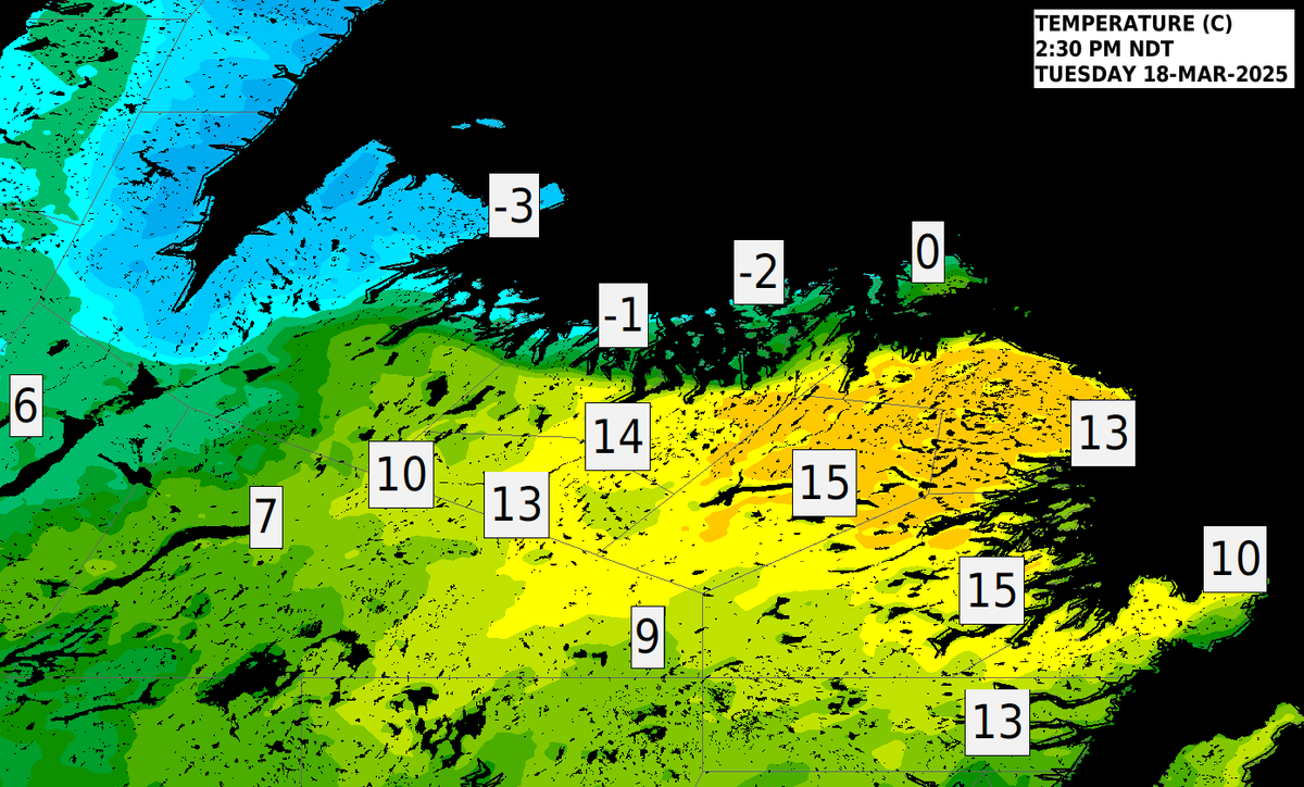 rcbstormpost's tweet photo. 15°C in Gander;
-2°C in Twillingate.

#nlwx https://t.co/9TwGvfbvL9
