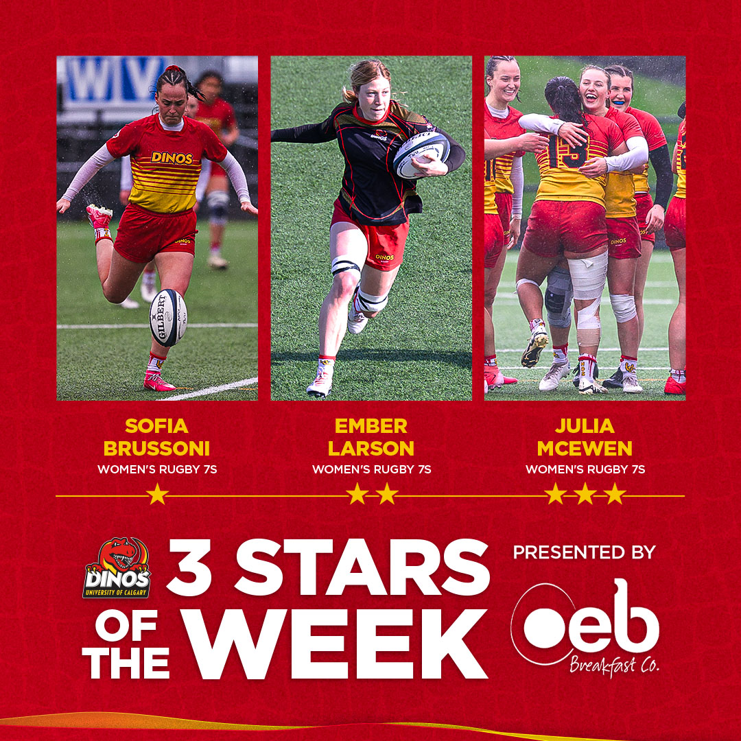 UCalgary Dinos (@ucdinos) on Twitter photo ๐ง๐ต๐ฒ ๐ข๐๐ ๐๐ฟ๐ฒ๐ฎ๐ธ๐ณ๐ฎ๐๐ ๐๐ผ. ๐๐ถ๐ป๐ผ๐ ๐๐ฒ๐บ๐ฎ๐น๐ฒ ๐ฏ ๐ฆ๐๐ฎ๐ฟ๐ ๐ผ๐ณ ๐๐ต๐ฒ ๐ช๐ฒ๐ฒ๐ธ!
Week 26: Mar. 12-18
โญ๏ธ Sofia Brussoni - <a href="/DinosWRUG/">UCalgary Dinos Women's Rugby ๐</a>
โญ๏ธโญ๏ธ Ember Larson - <a href="/DinosWRUG/">UCalgary Dinos Women's Rugby ๐</a>
โญ๏ธโญ๏ธโญ๏ธ Julia McEwen - <a href="/DinosWRUG/">UCalgary Dinos Women's Rugby ๐</a>
OEB Breakfast Co. is a proud supporter of the Dinos. Come visit ๐ง๐ต๐ฒ ๐ข๐๐ ๐๐ฟ๐ฒ๐ฎ๐ธ๐ณ๐ฎ๐๐ ๐๐ผ. ๐๐ถ๐ป๐ผ๐ ๐๐ฒ๐บ๐ฎ๐น๐ฒ ๐ฏ ๐ฆ๐๐ฎ๐ฟ๐ ๐ผ๐ณ ๐๐ต๐ฒ ๐ช๐ฒ๐ฒ๐ธ!
Week 26: Mar. 12-18
โญ๏ธ Sofia Brussoni - <a href="/DinosWRUG/">UCalgary Dinos Women's Rugby ๐</a>
โญ๏ธโญ๏ธ Ember Larson - <a href="/DinosWRUG/">UCalgary Dinos Women's Rugby ๐</a>
โญ๏ธโญ๏ธโญ๏ธ Julia McEwen - <a href="/DinosWRUG/">UCalgary Dinos Women's Rugby ๐</a>
OEB Breakfast Co. is a proud supporter of the Dinos. Come visit