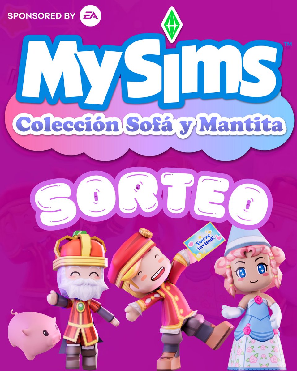 mario_principe's tweet photo. 🎁SORTEO EXPRÉS #MySims Colección Sofá y Mantita para PC 

Para participar‼️ 
✅RT y LIKE al tuit 🔁
✅Sígueme en Instagram https://t.co/6pHsHCNFjg
✅Sigue a @mario_principe y a @LosSimsES 
 
📅Termina el 20 de marzo 🍀SUERTE MIJOS!
#EAPartner https://t.co/04oo2h3eaK