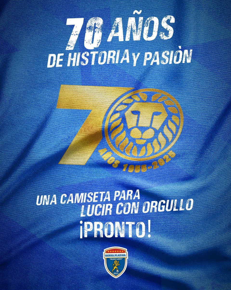 Barra_plazina's tweet photo. Se vienen nuestro 70 años de aniversario manada y trabajamos en nuestra camiseta conmemorativa al histórico acontecimiento ✍ hermosaaaaaa 😍🤩🥰💙❤🦁💪⚽️🇵🇦 @cdplazaamador https://t.co/6EWMieKmha