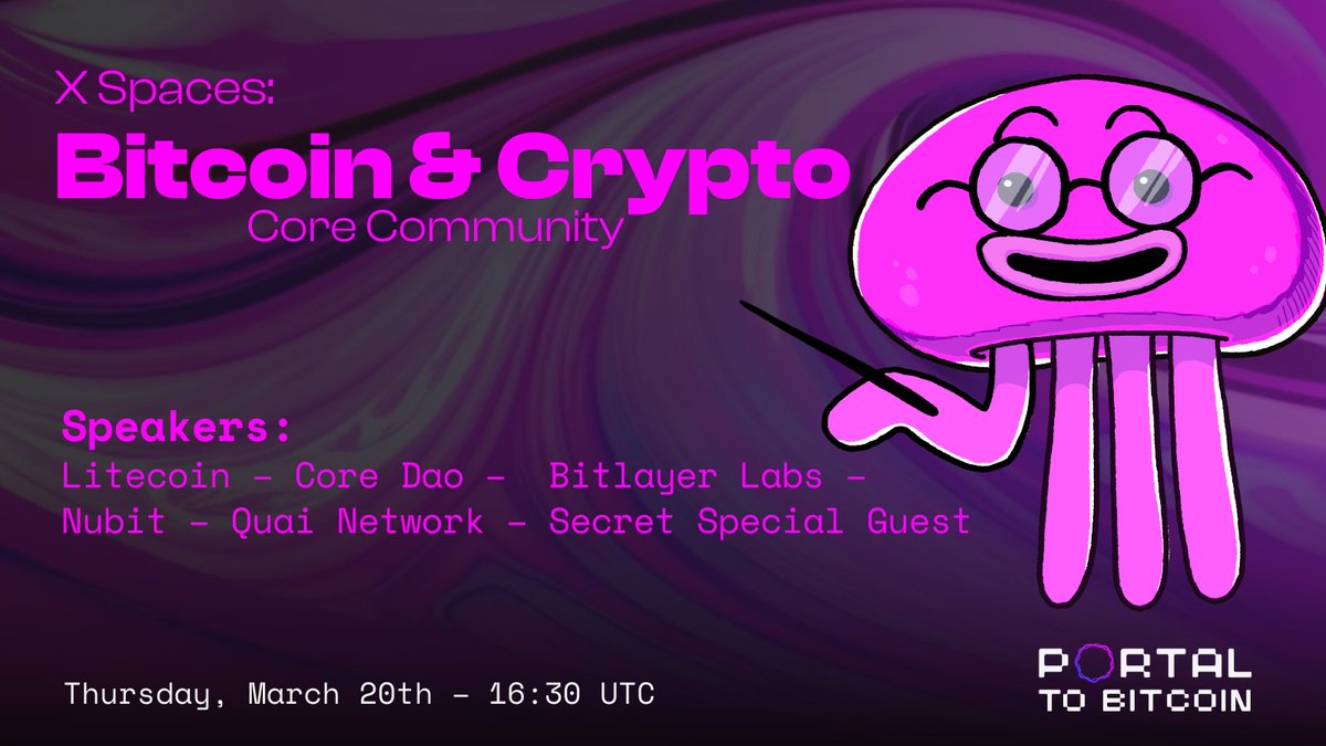 🚨 X Space: Bitcoin & Crypto - Core Community 🚨 What is the value of a  product without adoption? At the heart of any project is its community, the  true bedrock of