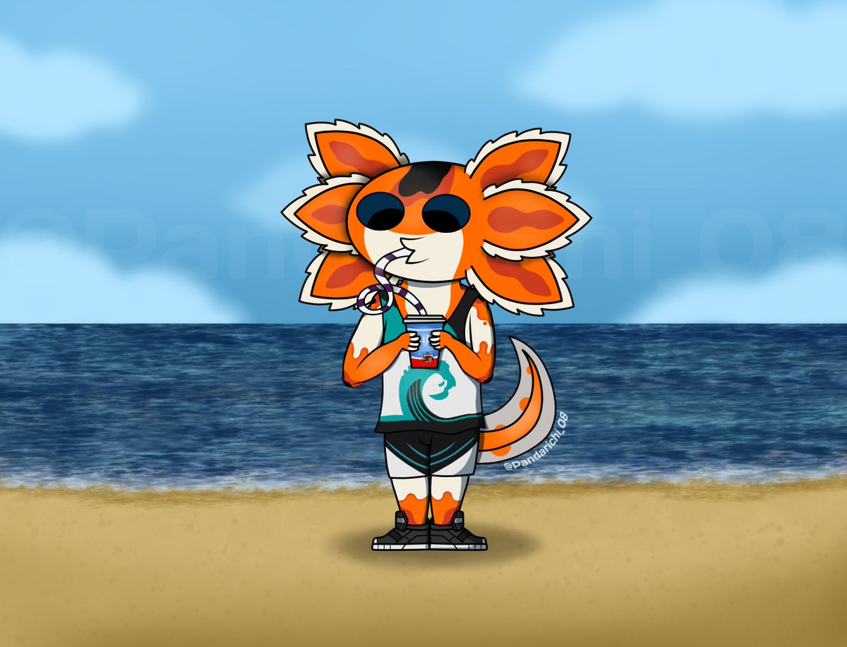 Pandarichi_08's tweet image. Wave rider Axo🏖️

#Fortnite #FortniteArt #FortniteFanArt