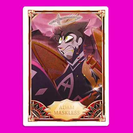 New card drops in the official Hazbin Store. Lute and Adam