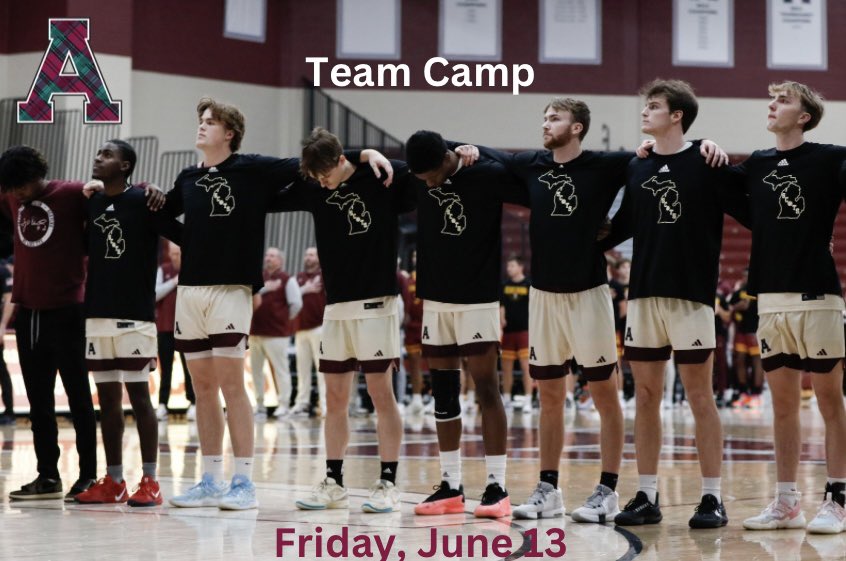 Alma College Men's Basketball (@almascotsmbb) on Twitter photo Alma Men’s Basketball team camp is back in June 2025! Details ⬇️
🗓️: Friday, June 13
🏟️: Art Smith Arena and the Stone Recreation Center
🔗: admissions.alma.edu/register/?id=e…
All teams are guaranteed 3 games.
Contact <a href="/MikeFitz_03/">Mike Fitzpatrick</a> with any questions (FitzpatrickML@alma.edu). Alma Men’s Basketball team camp is back in June 2025! Details ⬇️
🗓️: Friday, June 13
🏟️: Art Smith Arena and the Stone Recreation Center
🔗: admissions.alma.edu/register/?id=e…
All teams are guaranteed 3 games.
Contact <a href="/MikeFitz_03/">Mike Fitzpatrick</a> with any questions (FitzpatrickML@alma.edu).