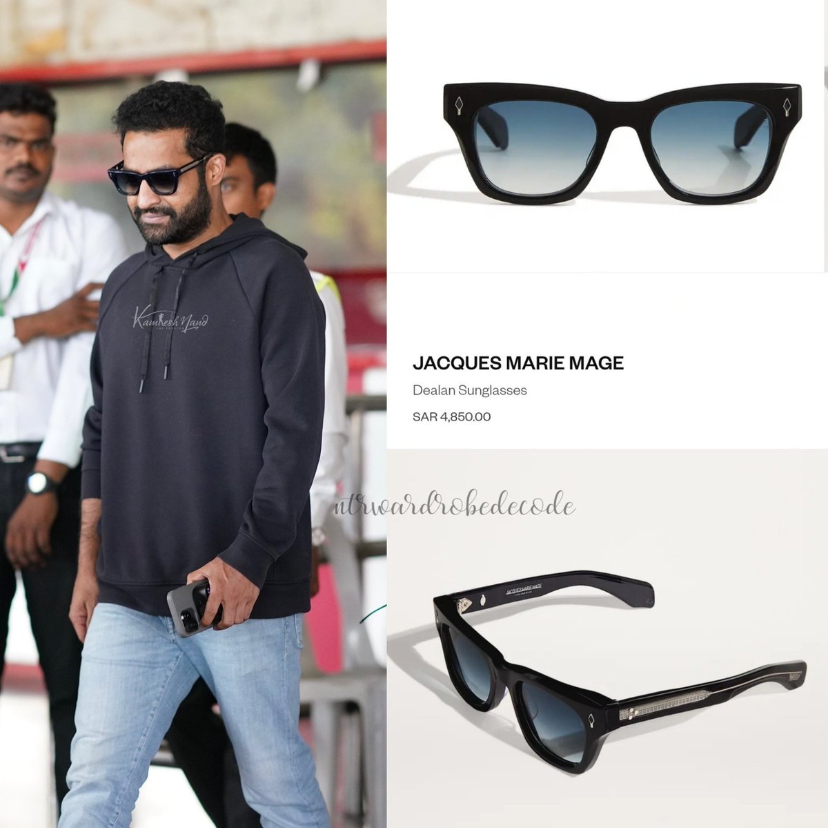 NTRWardrobe's tweet image. . @tarak9999 in "Jacques Marie Mage - Sunglasses"
Cost - SAR 4,850 - 1,11,882 INR
#NTRWardrobeDecode
#ManOfMassesNTR