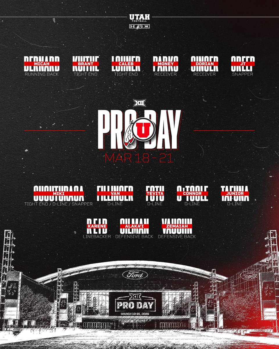 1️⃣4️⃣ Utes are on their way to Frisco, TX for <a href="/Big12Conference/">Big 12 Conference</a> 𝐏𝐑𝐎 𝐃𝐀𝐘‼️

📰: utahutes.com/news/2025/3/18…

#GoUtes | #ProUtes