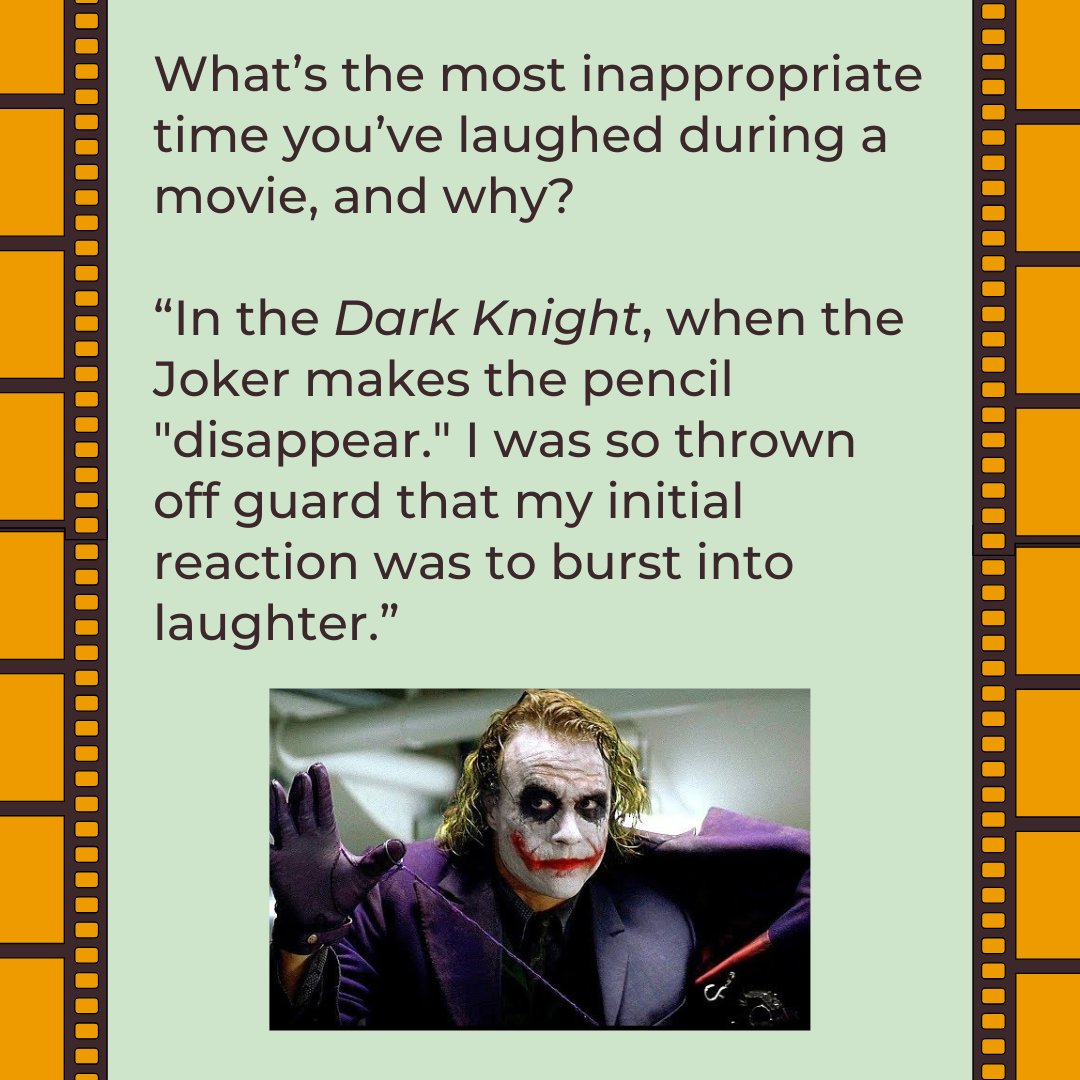 suu_writing's tweet photo. This month, we asked Emma some awesome movie questions! https://t.co/RCtZzQUY21