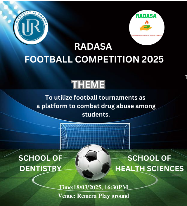 RADASA (@antidrug87) on Twitter photo Hello everyone👋
we had best starting of competition, the opening game was School of Dentistry Vs School of Health Sciences, it ended with draw results 0:0
Much thanks to organizing committee, partners
<a href="/SoberClub1/">Sober Club official</a>, <a href="/HelpGth/">grown_to_help</a> and <a href="/Yesi_Rwanda/">Youths Empowerment Scholars Initiative Rwanda</a>, you are all welcome for next games🤗🤗 Hello everyone👋
we had best starting of competition, the opening game was School of Dentistry Vs School of Health Sciences, it ended with draw results 0:0
Much thanks to organizing committee, partners
<a href="/SoberClub1/">Sober Club official</a>, <a href="/HelpGth/">grown_to_help</a> and <a href="/Yesi_Rwanda/">Youths Empowerment Scholars Initiative Rwanda</a>, you are all welcome for next games🤗🤗