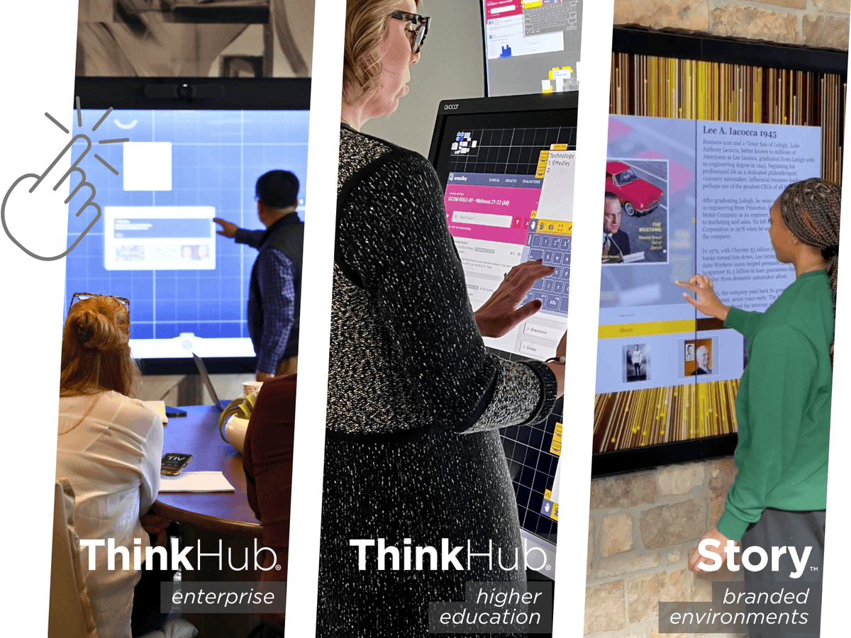 🚀 See the Future of Collaboration in Action! 🚀

T1V's cutting-edge solutions—from ThinkHub collaboration software to T1V Story immersive storytelling—can transform the way you work, learn, and engage.

👀 Book your demo now: hubs.ly/Q03by-1S0
