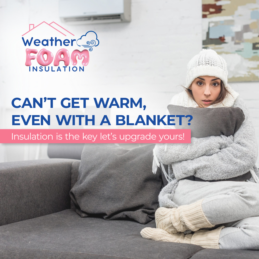 Weatherfoam1's tweet photo. Tired of piling on blankets just to stay warm inside your own home?

The problem might not be your heating system — it could be your insulation!

Weather Foam’s advanced insulation seals every gap and creates a thermal barrier.

Upgrade your insulation today! https://t.co/qEeL5Dlc41