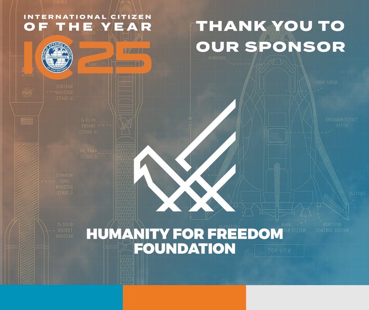 World Affairs SA (@worldaffairssa) on Twitter photo Join us today, March 19th for the 2025 International Citizen of the Year Award Celebration honoring Jim Perschbach. Thank you to <a href="/humanityfreefdn/">Humanity for Freedom Foundation</a> for being a sponsor of this <a href="/WorldAffairsSA/">World Affairs SA</a> event. Go to bit.ly/3X7A7ln to read about how they give back Join us today, March 19th for the 2025 International Citizen of the Year Award Celebration honoring Jim Perschbach. Thank you to <a href="/humanityfreefdn/">Humanity for Freedom Foundation</a> for being a sponsor of this <a href="/WorldAffairsSA/">World Affairs SA</a> event. Go to bit.ly/3X7A7ln to read about how they give back