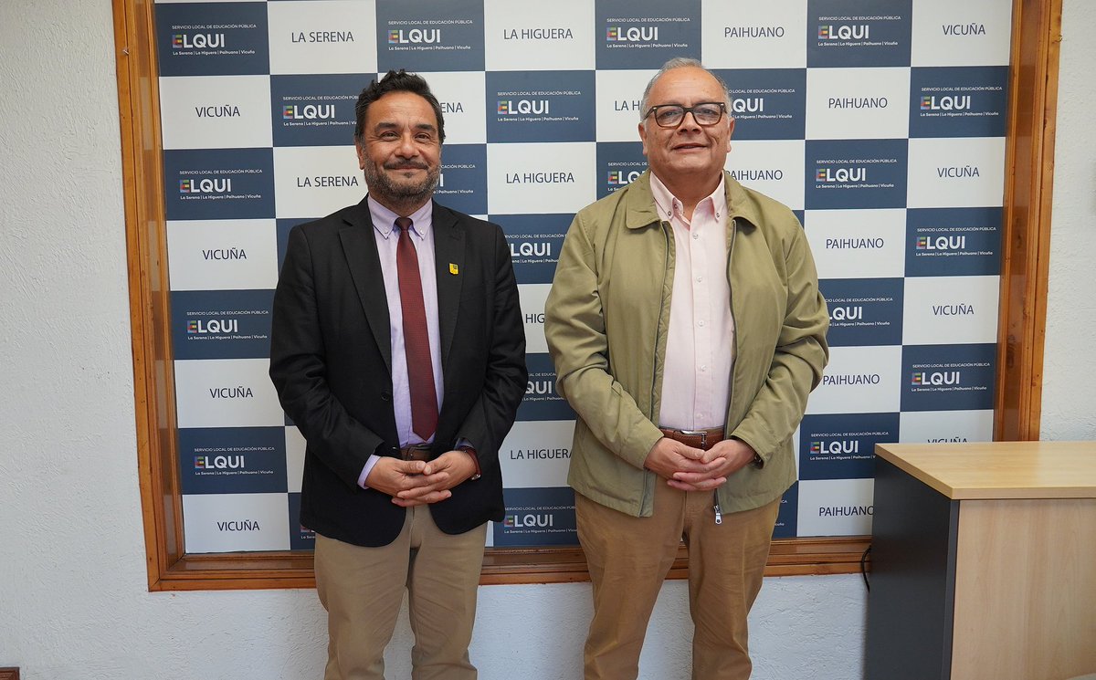 ✨✅ Un saludo protocolar efectuó el director del histórico Liceo Gregorio Cordovez de #LaSerena José Miguel Sansana Carrillo al Director #SLEPElqui Pedro Esparza Olivares con el propósito de informarse de los avances del proceso de traspaso a la #NuevaEducaciónPública 1/2 👇🏼