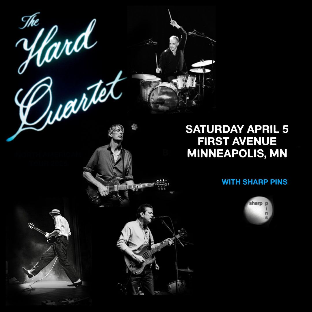 Saturday, April 5th, <a href="/TheHardQuartet/">The Hard Quartet</a> will play <a href="/FirstAvenue/">First Avenue</a> (18+) and we have a pair of tickets to give away! RT to ETW and we'll pick a winner Wednesday at 1pm. first-avenue.com/event/2025-04-…