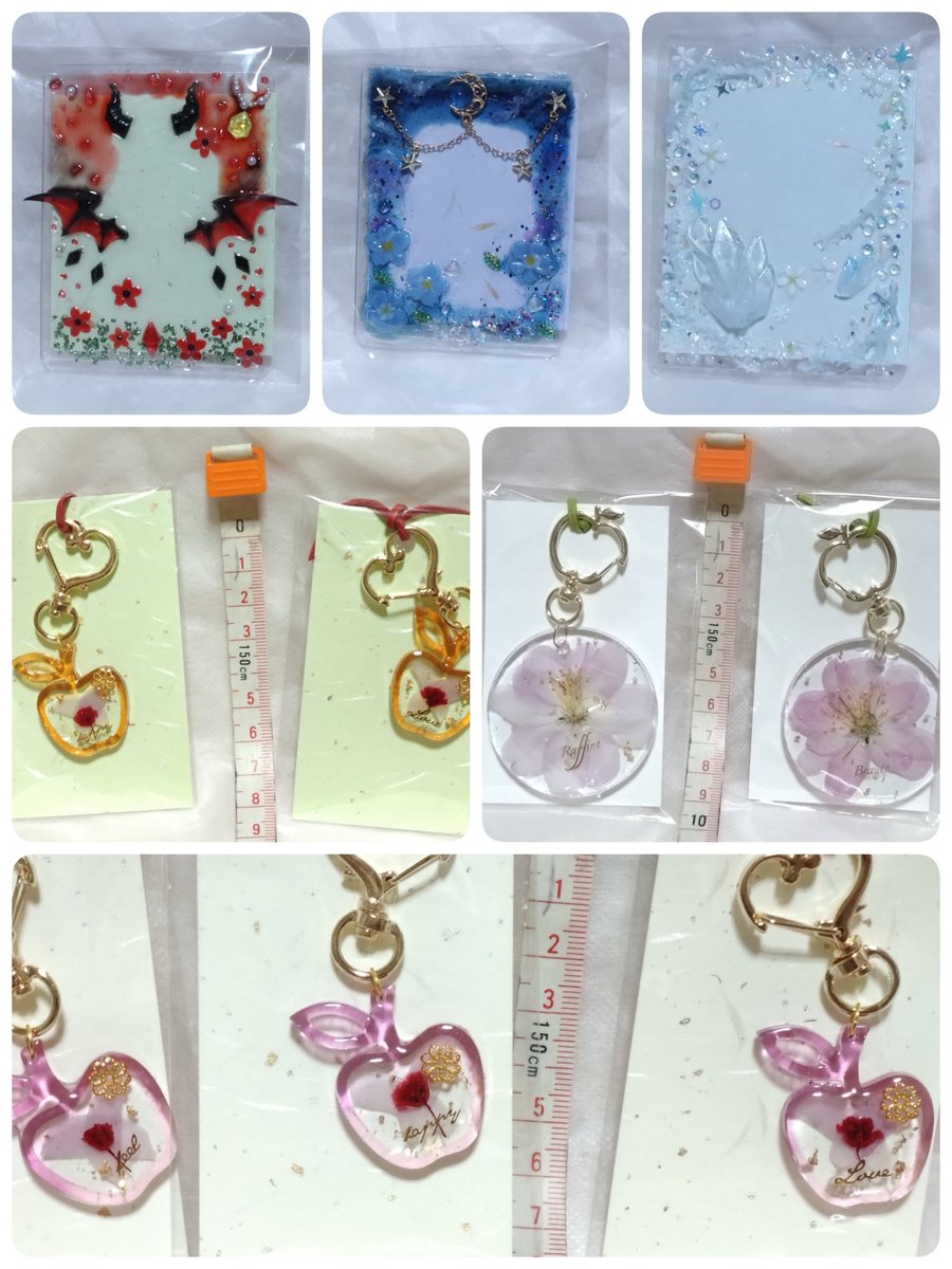 yuukiaods's tweet image. 春コミ 恋と深空オンリー レンアイ深化論で出したグッズをBOOTH登録しました!
スイパラトレカ対応硬質ケースデコ→シン、セイヤ、レイ(ホムラは完売)
マヒル象徴花の海堂の花のキーホルダー(バッグチャーム)、海堂の花びら入りのりんごキーホルダー