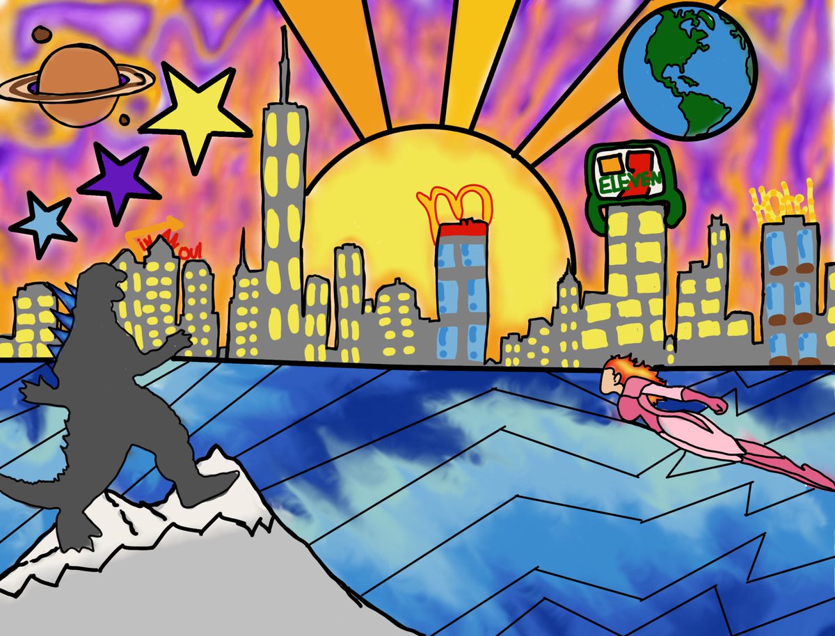 CAdamsLPMS's tweet image. 7th grade #iPadArt students finished out q3 drawing their hobbies as legendary artist Peter Max might. Superheroes, soccer, football, and volleyball! 😍 #StudentArt #DigitalArt #SVVSDart