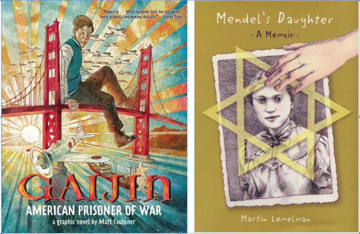 🎙️ Just interviewed two illustrators who made their debut WWII graphic novels — Mendel's Daughter (🕎 Holocaust) by Martin Lemelman &amp; Gaijin (⛩️ Japanese Internment) by Matt Faulkner. Check it out: graphicmemoir.co.uk/?blog=y&blogca… ✍️📚 #WWII #GraphicMemoir