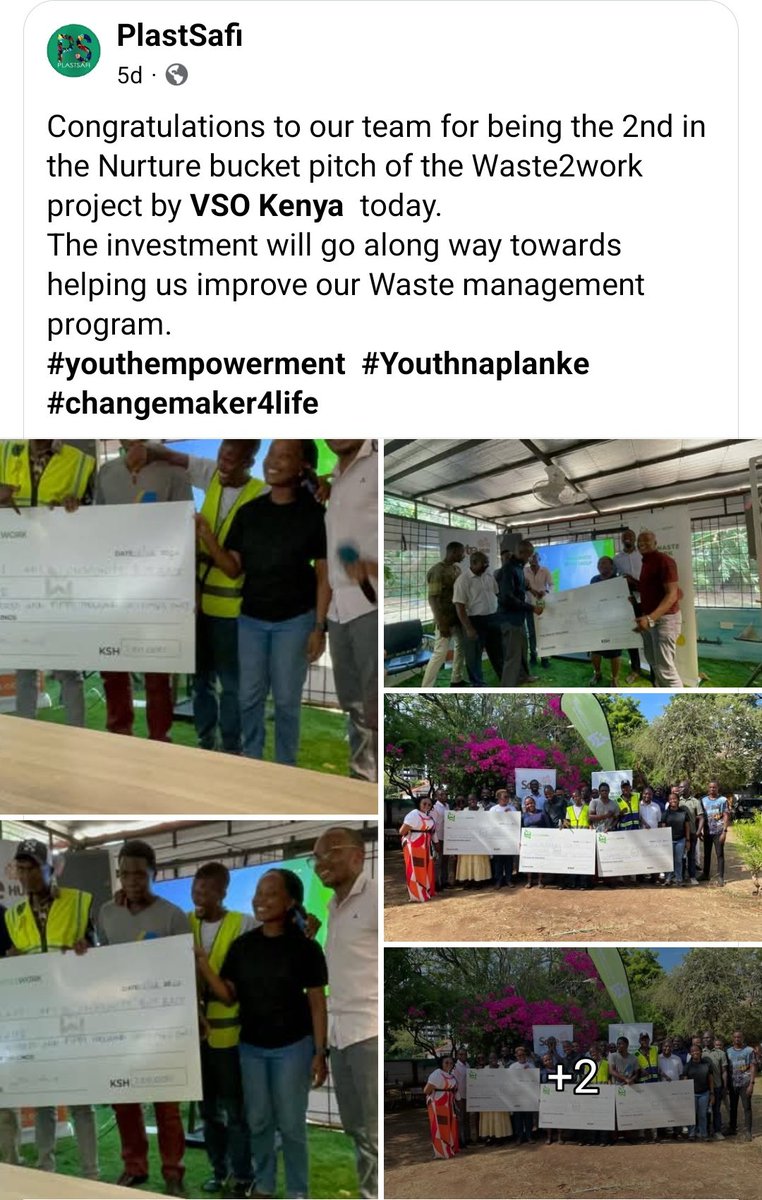 PwaniYouth's tweet photo. From Waste2work Project
Great strides to Plastsafi for the amazing work. https://t.co/JzuEpHxEyz