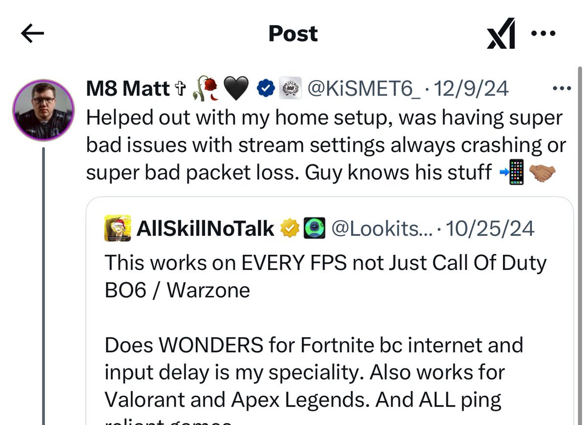 RonnieInteL's tweet image. I never vouch for anyone, but I’ve never been disappointed by allskill and when I ask pro’s who’s legit everyone always says only trust allskill. He&apos;s helped me out plenty of times 

If you need a PC or internet Opti only go to him.