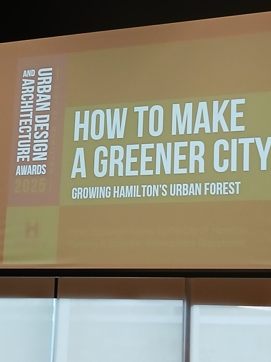 Start of the 2025/26 Urban Design Awards season with a discussion about the Hamilton’s urban forest strategy