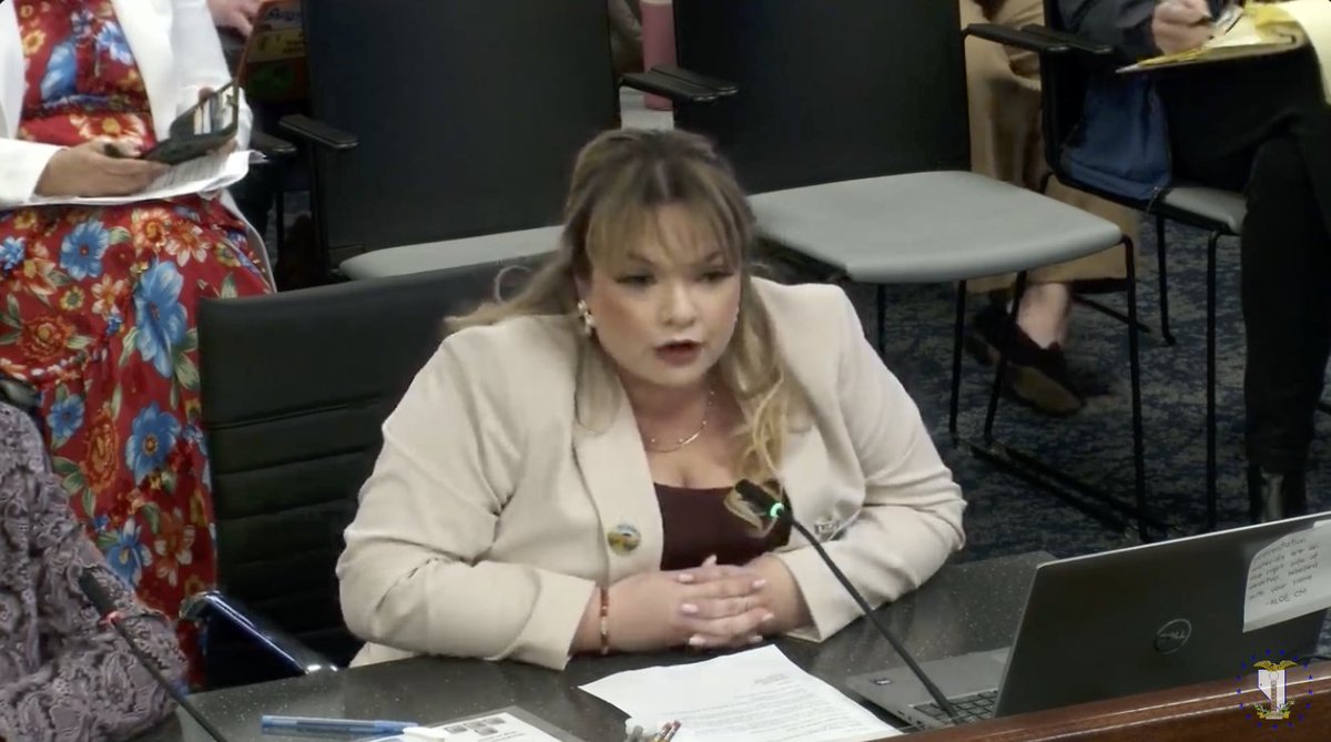 LetNevadaVote's tweet photo. "In a truly representative democracy, fear and intimidation have no place, and this legislation makes that clear. AB123 is an important step towards ensuring Nevada has a political environment centered around respect." -Priscella (@SSV_NV) in support of #AB123. #NVLeg https://t.co/KT1OrtAxty