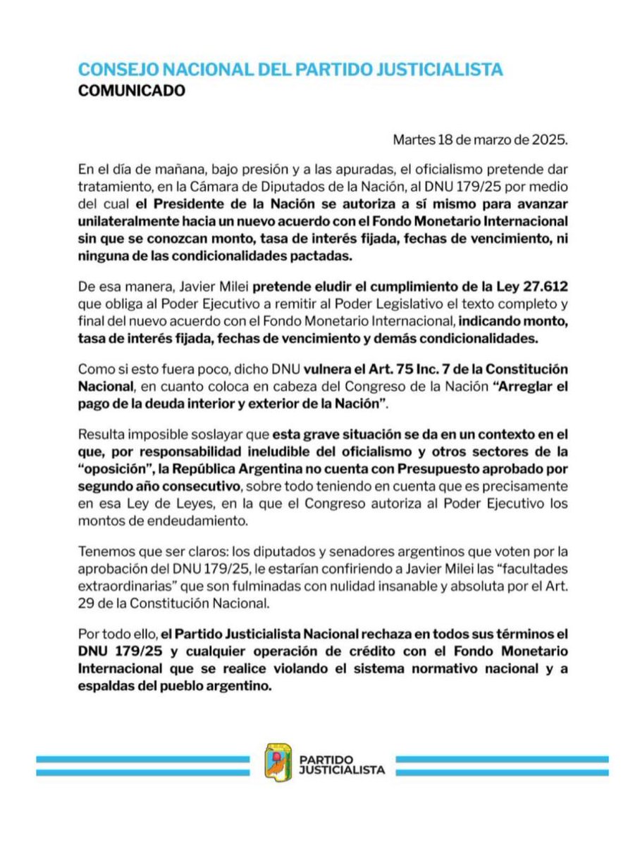 pj3df's tweet photo. Comunicado PJ https://t.co/NpaS4NC7xx