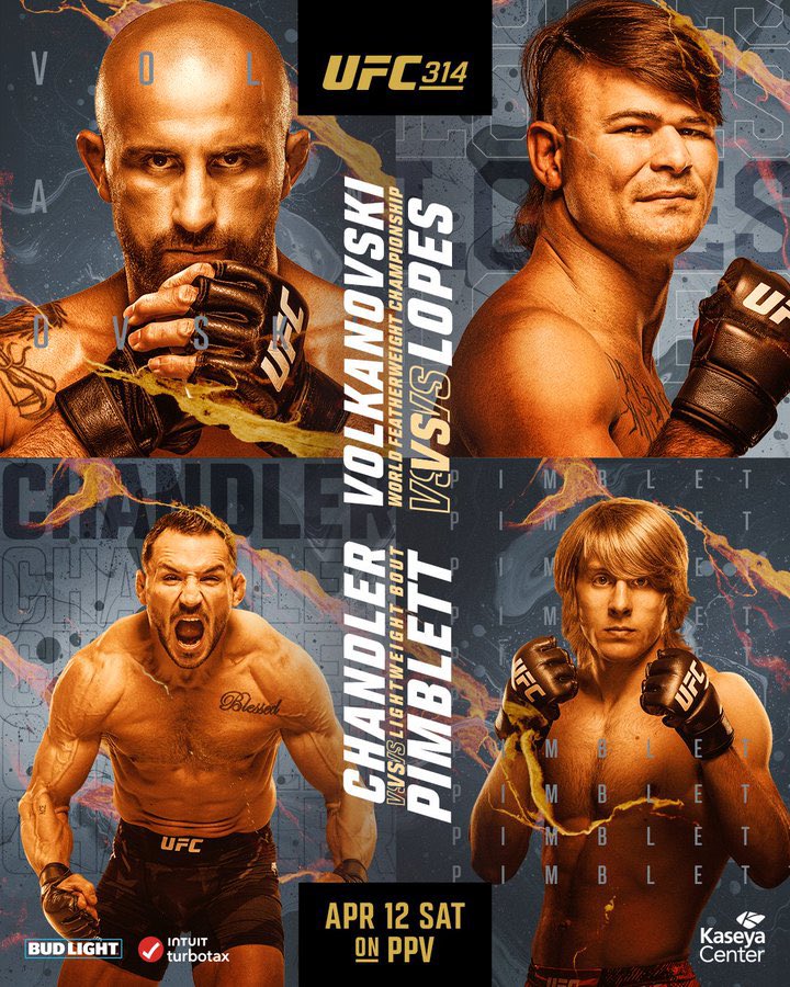 Marcelogzz13's tweet photo. Poster oficial para #UFC314 Miami https://t.co/HImBAoFV7K