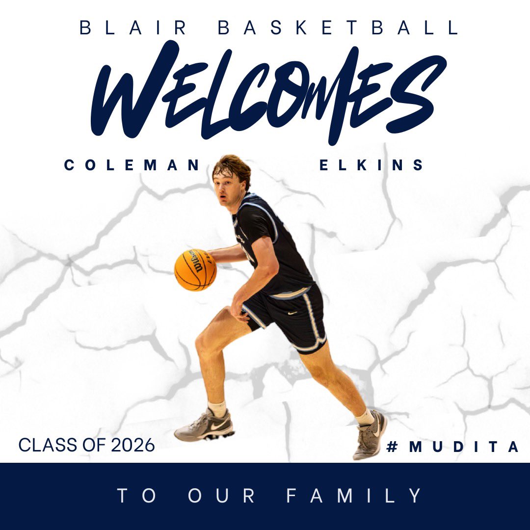 Coleman Elkins (@colemanelkins) on Twitter photo Excited to announce I’ll be continuing my basketball career at Blair Academy next year. #mudita <a href="/BlairAcademyMBB/">Blair Academy (NJ) Men’s Basketball</a> Excited to announce I’ll be continuing my basketball career at Blair Academy next year. #mudita <a href="/BlairAcademyMBB/">Blair Academy (NJ) Men’s Basketball</a>