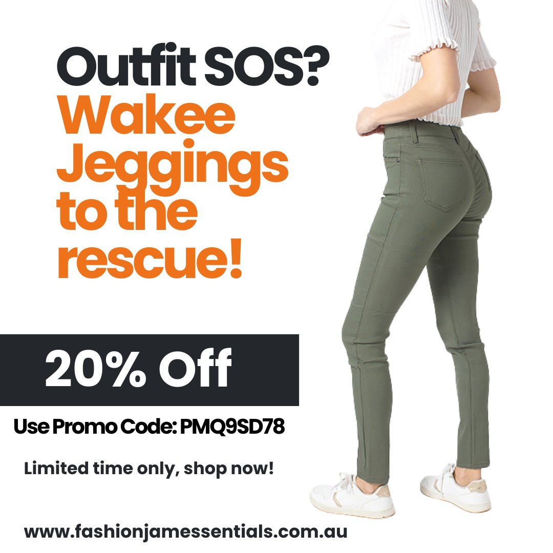 FJ_Essentials's tweet image. Outfit SOS? 🚨 Wakee Jeggings to the rescue! 🦸‍♀️
Get yours now - they're 20% OFF at FashionJamEssentials.com.au! Free shipping on orders over $150! 👇
fashionjamessentials.com.au/shop/

#jeggings #wakee #fashion #style #ootd #khaki #highrise #fashionjamessentials #sale #australianfashion