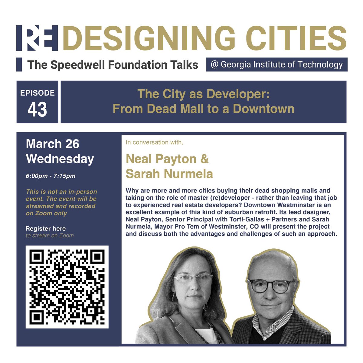 Coming up on March 26 at 6pm EDT (3PM PDT)