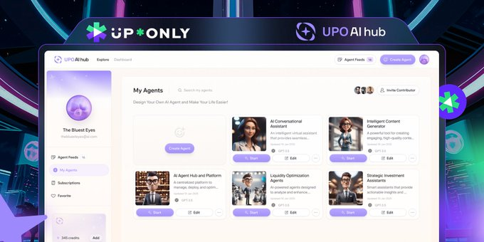 CryptoGems100YT's tweet image. $UPO AI HUB is almost here! 
This week it's finally time to dive in and see what $UPO has been cooking! 🔥 

AI-powered automation at our fingertips, this is gonna be amazing. 

Can’t wait to test, remix and build with these AI agents. LFG! 🚀 

#UPO #AI #AiAgents