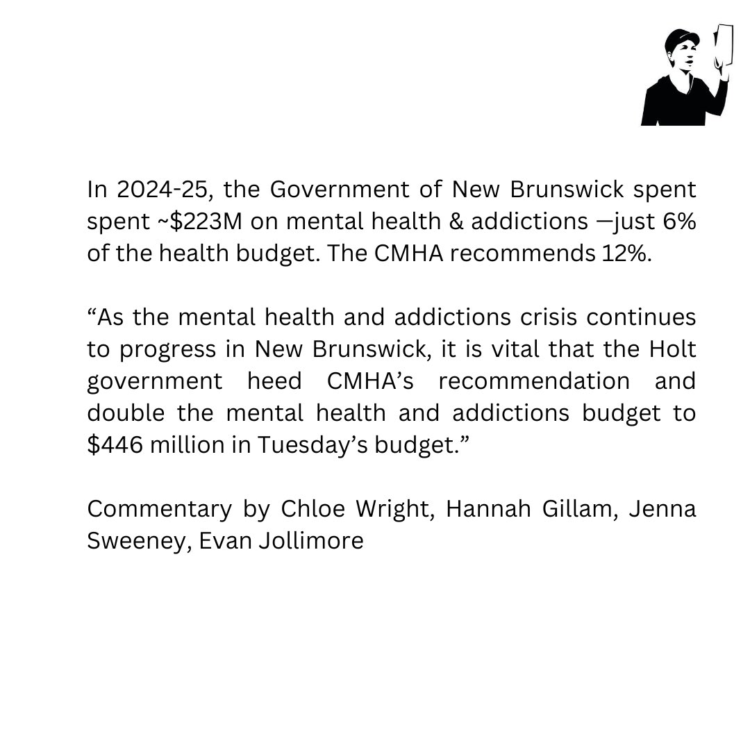 NB Media Co-op / Coop Média NB (@nbmediacoop) on Twitter photo New Brunswick needs to double addictions and mental health care spending
<a href="/susanholt/">Susan Holt</a> <a href="/Gov_NB/">Government of NB</a>
nbmediacoop.org/2025/03/18/new… New Brunswick needs to double addictions and mental health care spending
<a href="/susanholt/">Susan Holt</a> <a href="/Gov_NB/">Government of NB</a>
nbmediacoop.org/2025/03/18/new…