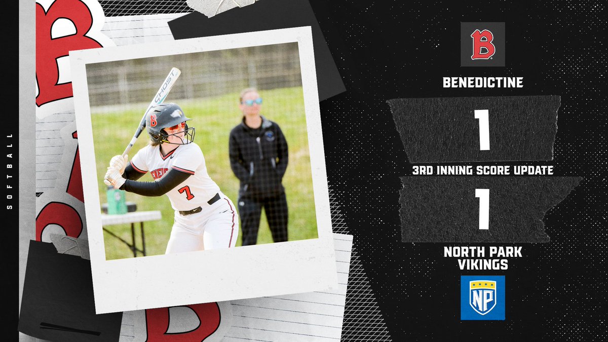 Game tied up after the third inning