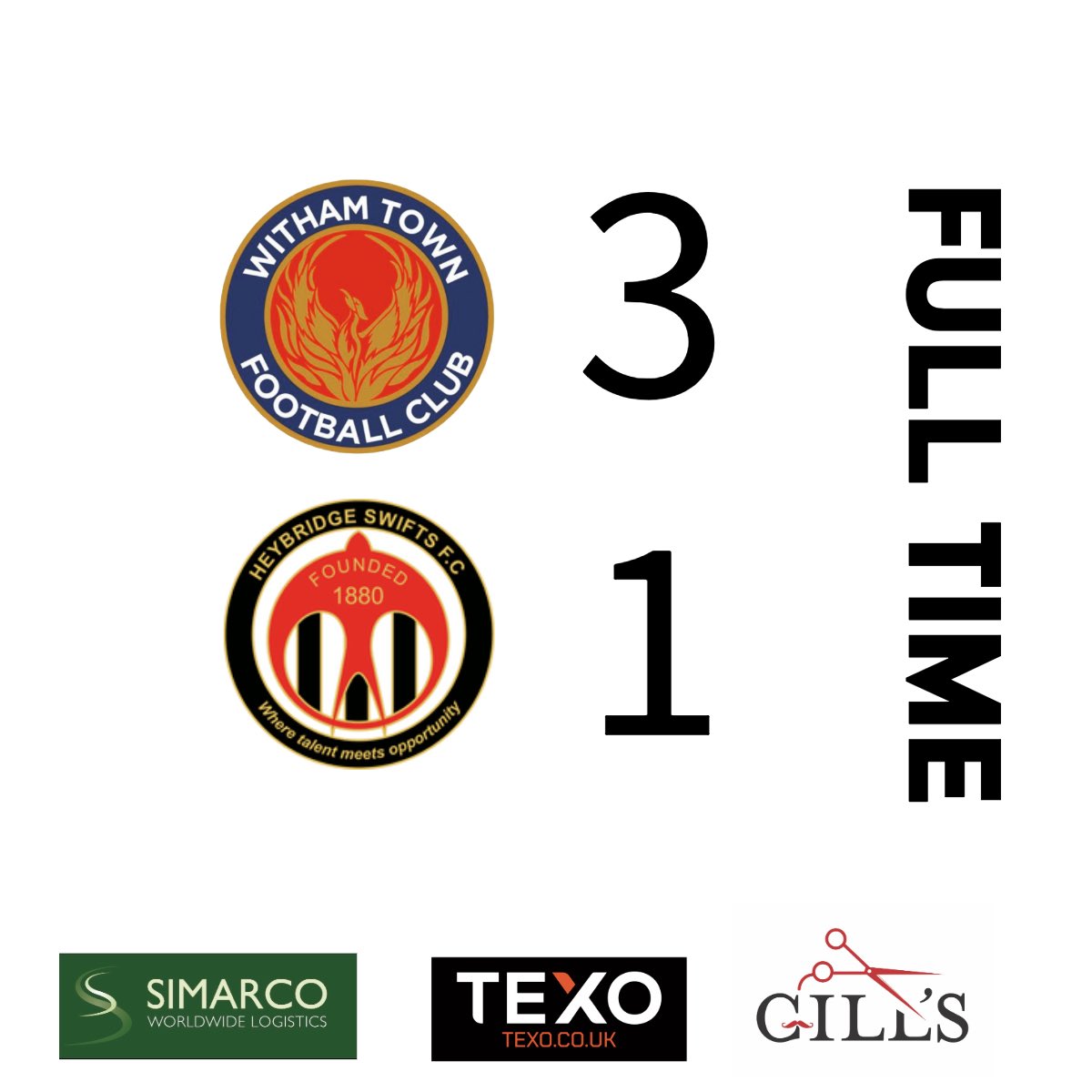 FT.

Back to winning ways!