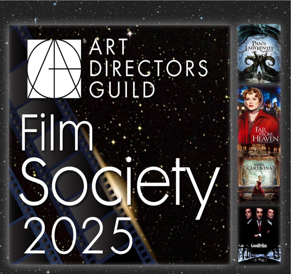 The Art Directors Guild Film Society is thrilled to announce its 2025 season! With an Academy Award winning production design by Eugenio Caballero, Pan’s Labyrinth will be kicking-off the season. Followed by Far From Heaven, production designed by Mark Friedberg. Anna Karenina,