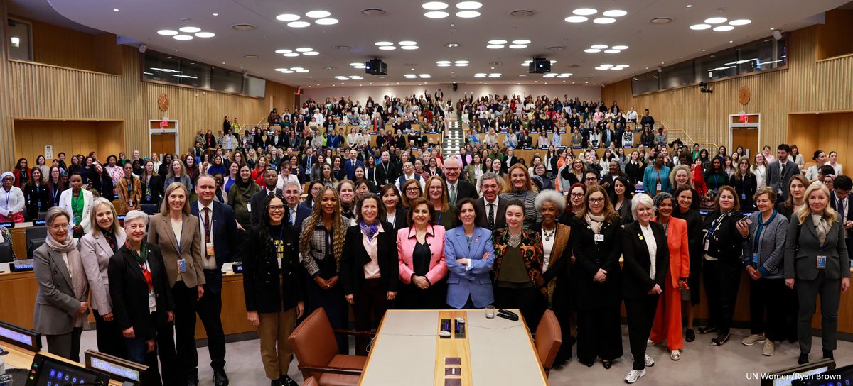 Spotlight Initiative (@globalspotlight) on Twitter photo Global leaders at #CSW69 commit to ending gender-based violence by 2030.
<a href="/unwomenchief/">Sima Bahous</a>: "Violence against women is not inevitable, it is entirely preventable." It’s time to act!
Read more: shorturl.at/PZAD2
#EVAWG #Beijing30 #SpotlightInitiative Global leaders at #CSW69 commit to ending gender-based violence by 2030.
<a href="/unwomenchief/">Sima Bahous</a>: "Violence against women is not inevitable, it is entirely preventable." It’s time to act!
Read more: shorturl.at/PZAD2
#EVAWG #Beijing30 #SpotlightInitiative