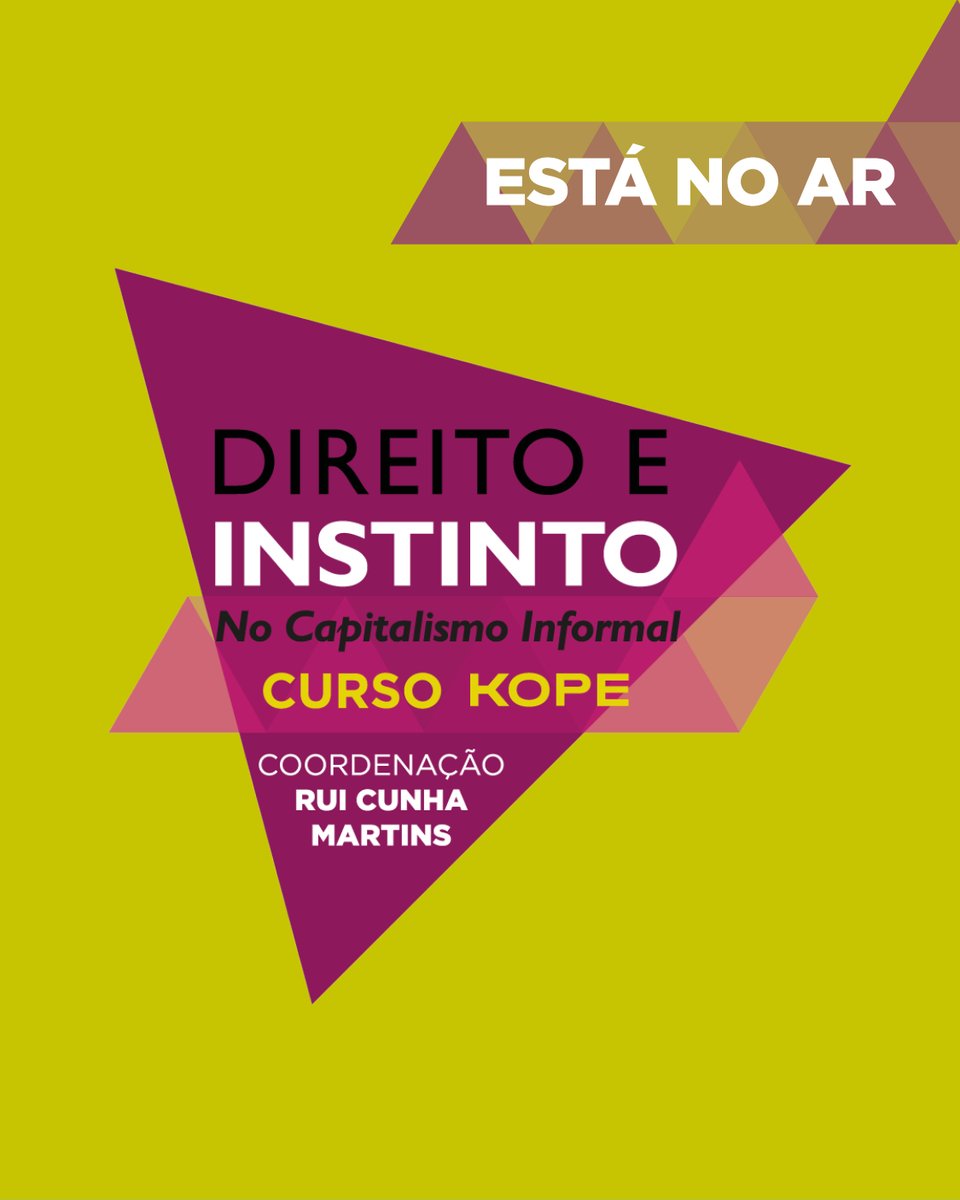 kopebrasil's tweet photo. Acaba de ser lançado o curso “Direito e Instinto no Capitalismo Informal”! Nele, você vai compreender a relação entre direito e instinto no capitalismo informal e como o processo jurídico filtra e domestica impulsos naturais.📍Assine: https://t.co/lR7HOwk9zl https://t.co/MNa9r9CRhV