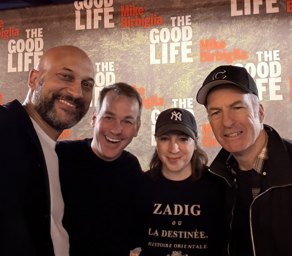 KeeganMKey's tweet image. Mike, Elle and Bob… three of the most brilliant comedy minds I’ve worked with. Go see @birbigs and his show @BeaconTheatre, and @mrbobodenkirk and @GlengarryPlay and @TheElleKey and #TheHistoryofSketchComedy on @Audible
#SurroundYourselfWithPeopleWhoMakeYouLookGood 🙏🏻♥️👍🏽🙃.