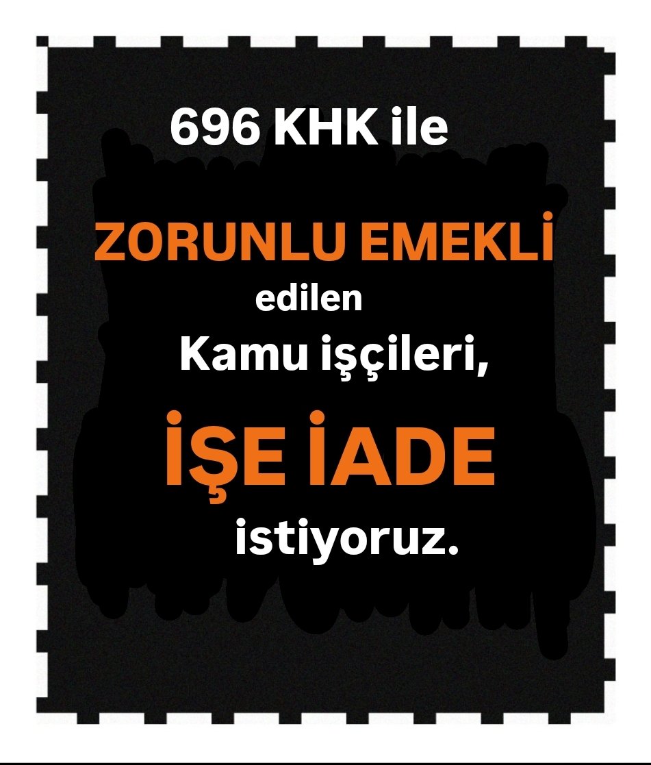 <a href="/meslekkodumagdu/">Meslek Kodu-Tayin Mağdurları Platformu</a> Türkişçisi Hakistiyor
🏆696 KHK ibaresi kaldırılsın
🏆Meslek kodları 
🏆Görev tanımı
🏆Tayin hakkı
🏆İnsanca bir ücret
🏆Vergi de adalet 
🏆Zorunlu emekliler işe iade