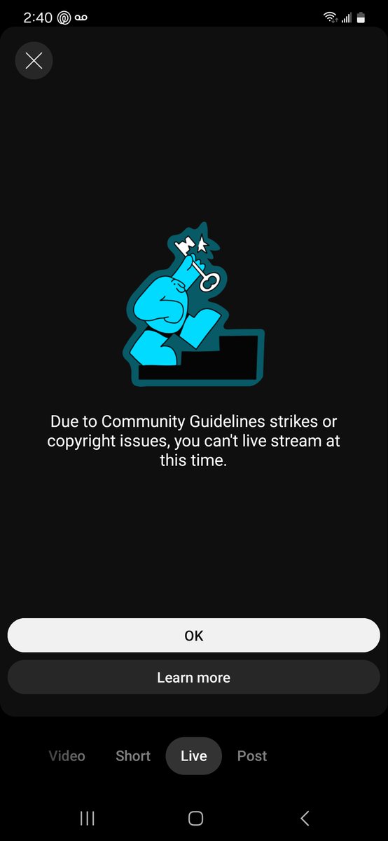 izy_vape's tweet photo. @TeamYouTube i keep getting this on my live but I have appealed what they said was a violation and it has been removed can i get your help please https://t.co/50tchpP8IL