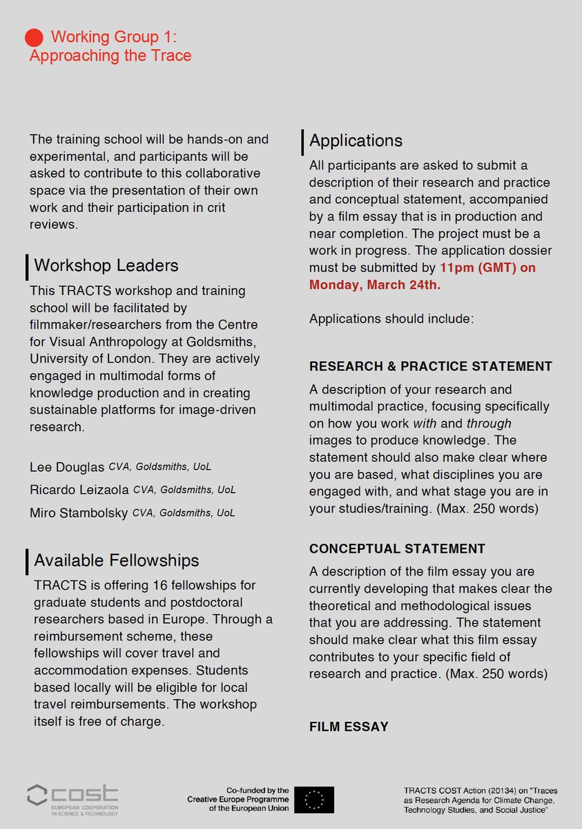 TRACTS COST Action tweet media